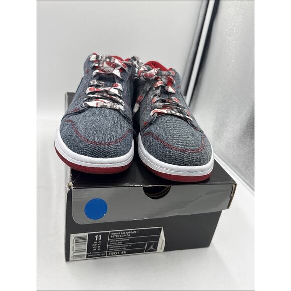 Size 11 - Air Jordan 1 Retro Low Denim W - Picture 2 of 8